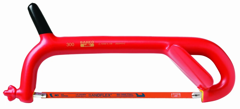 Bahco 2820HSV2 300mm Insulated Metal Cutting Hacksaw with Hand Guard