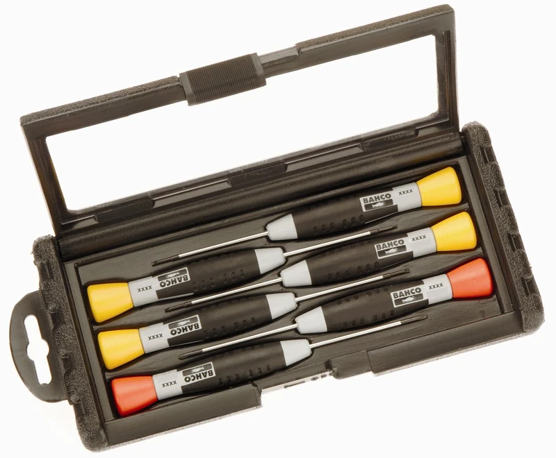 Bahco 706-3 Precision Screwdriver Set Slotted, Multi-Colour