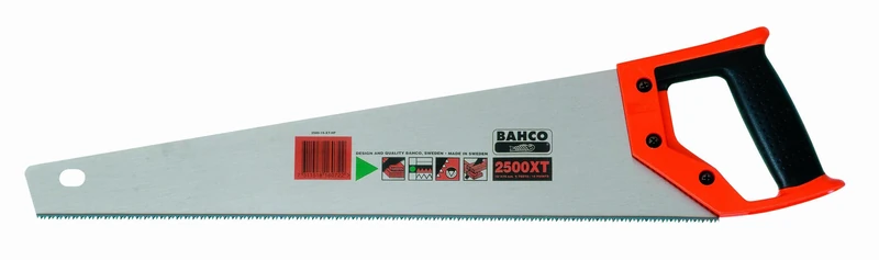 Bahco 2500-16-XT-HP 11/12 TPI Handsaw for Medium to Thick Wood, Multi-Color