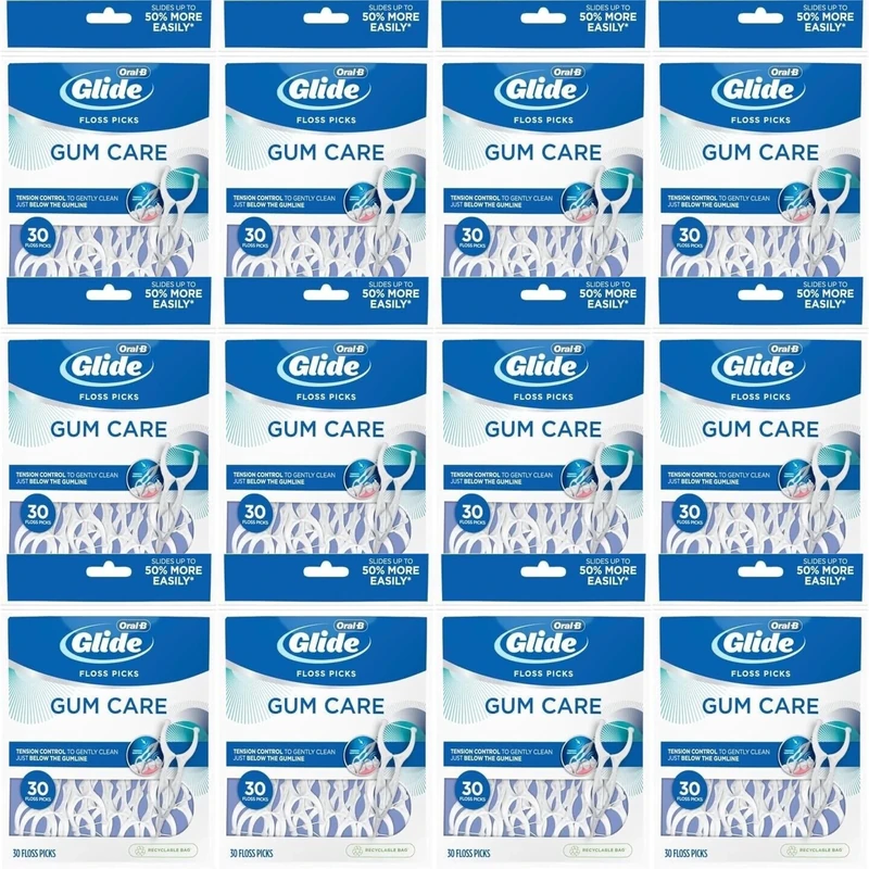 Glide Pro-Health Advanced Floss Picks 30 Ea (Pack of 12) - Image 1