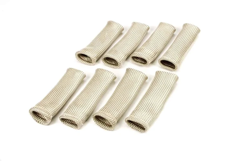 Design Engineering 010552 Protect-A-Boots Angled Spark Plug Boot Protector Sleeves - Silver (Pack of 8)
