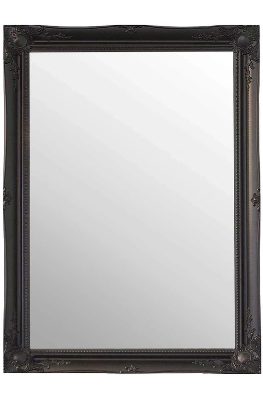 Shabby Chic Mirrors Black Extra Large Shabby Chic Antique Style MIRROR-30" X 42" Overall Size (77cm X 107cm) -TV Show Supplier, Wood, 107x76