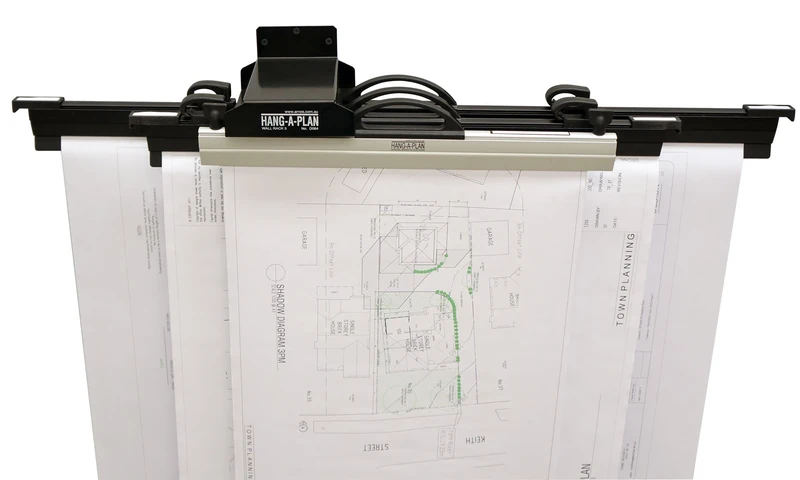 Arnos Hang-A-Plan Universal Wall Rack for 5 Hang-A-Plan Binders A2-A1-A0