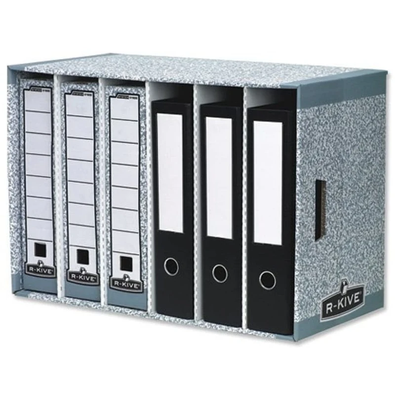 5 Bankers Box System File Store Module, Grey, One Pack of 5