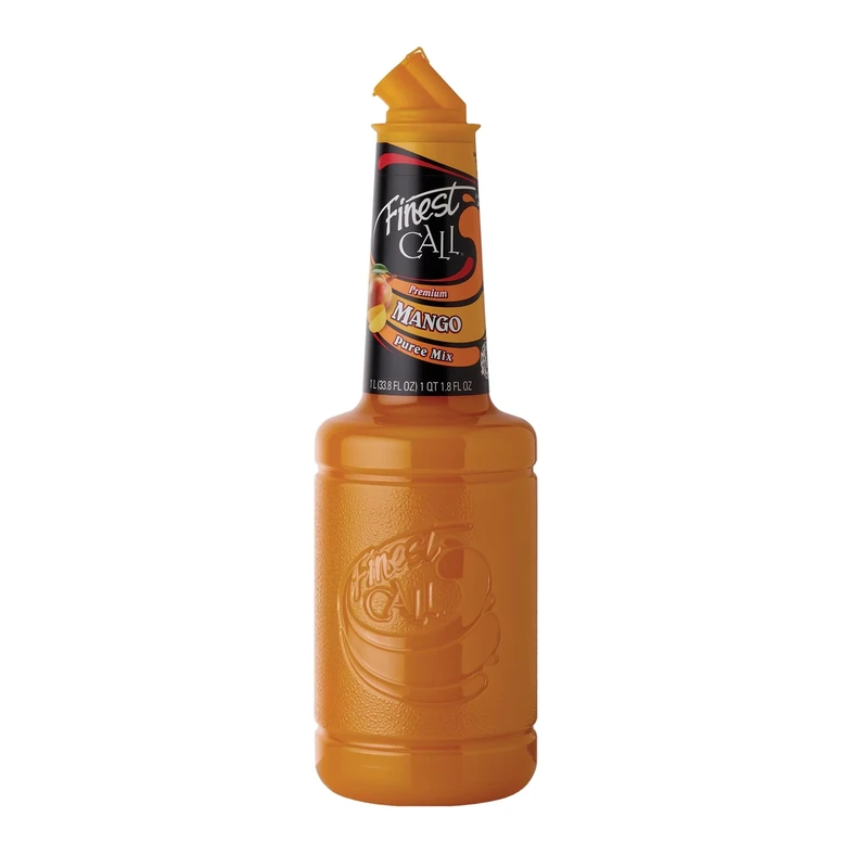 Finest Call Mango Puree | 1 Litre Bottle | Real Fruit | Cocktail Ingredient | Easy Pour | Bar Essential | Premium Ingredients | Cocktail Mix | Drink & Smoothies