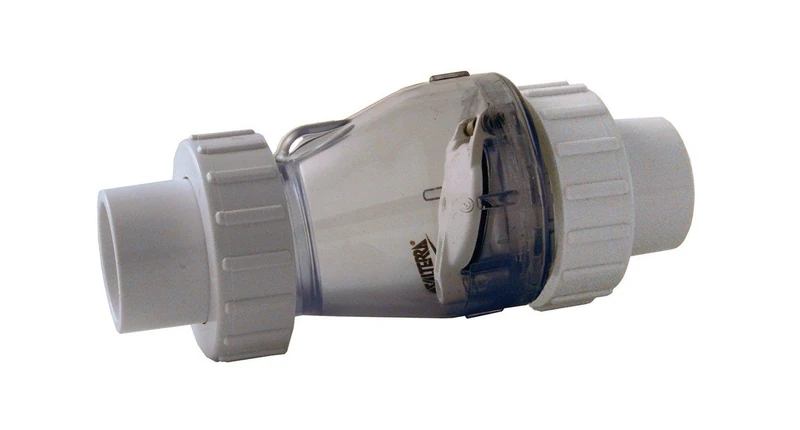 VALTERRA 50 mm No Spring Check Valve, Clear