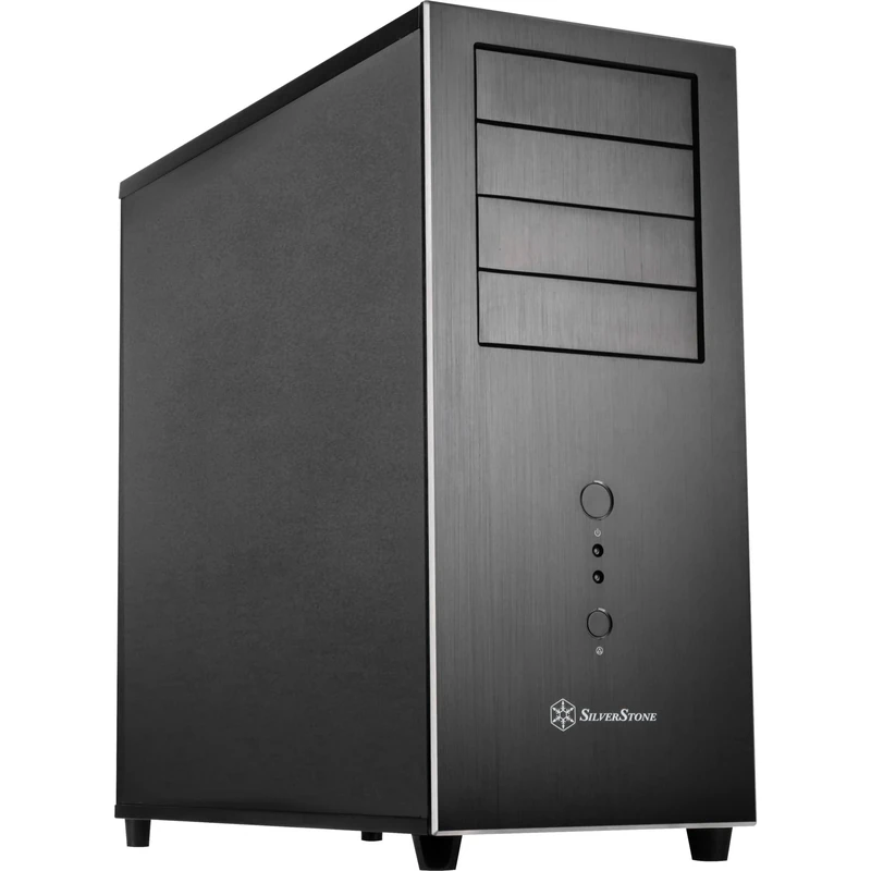 SilverStone SST-TJ04B-E - Temjin Midi Tower SSI-CEB ATX Computer Storage Case, black