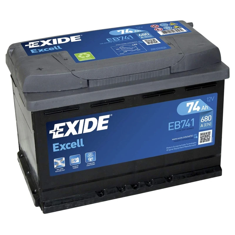 Exide Eb741 Starter Battery 74 Ah