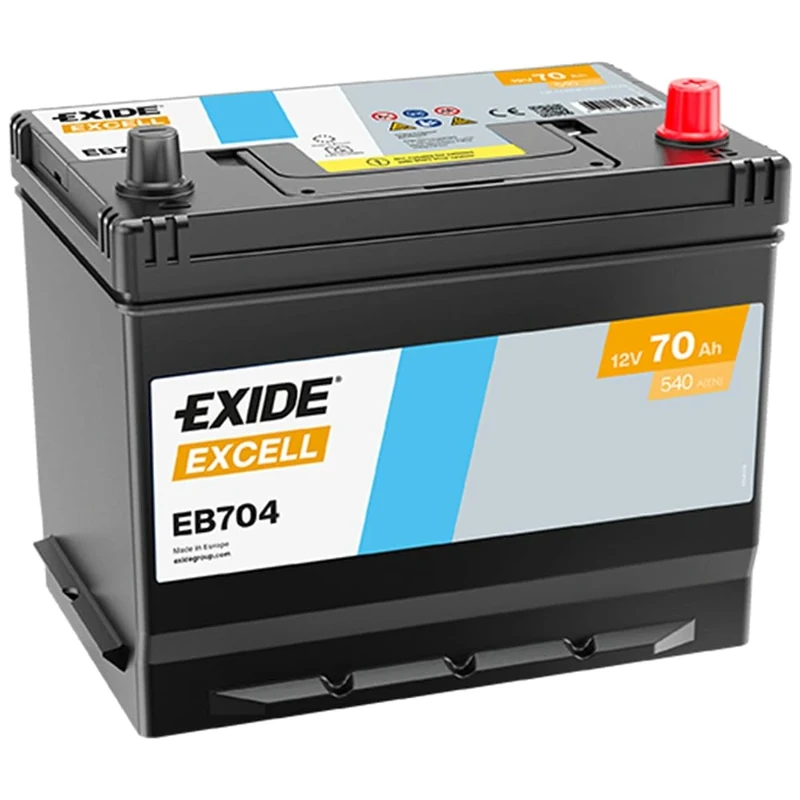 Exide 030Se Eb704 Car Battery 70 Ah