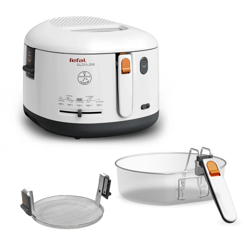 Tefal One Filtra Deep Fryer - Single, Anthracite & White