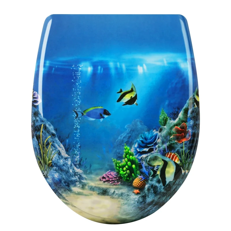 WOLTU Toilet Seat Soft Close, Quick Release for Standard Toilets O-Shaped Loo Seat, Top/Bottom Mounting, Duroplast Toilet Seat with Adjustable Hinges, 2454