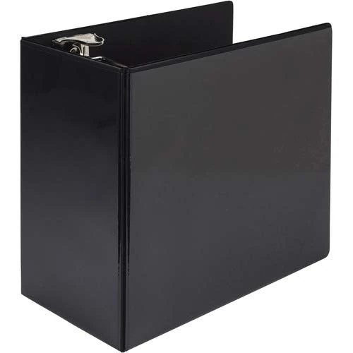 Samsill Titan Extra Large 6 Inch 3 Ring View Binder - Non-Stick Customizable Clear View Cover - Locking D-Ring - Holds Over 1250 Sheets - Black - Image 1