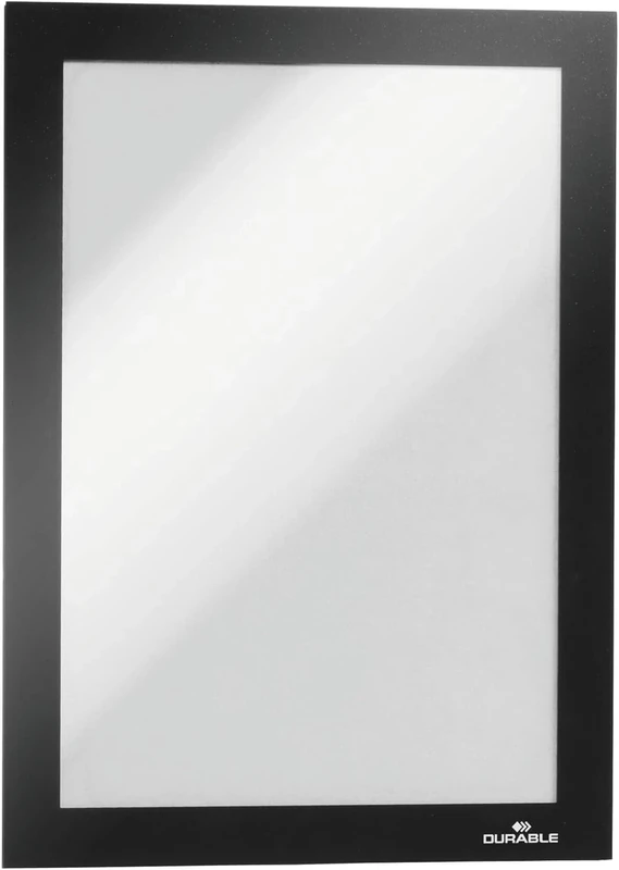 Durable DURAFRAME Self-Adhesive Magnetic Frame | A5 Format In Black | Pack of 10 Frames | Document Frame for Professional Internal Signage