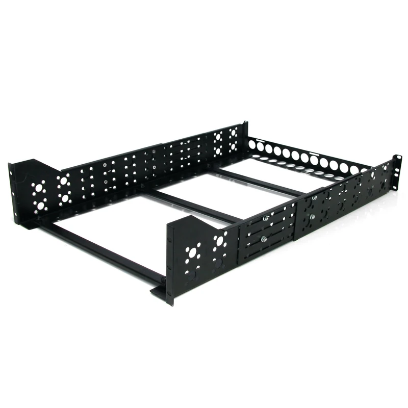 StarTech.com 3U Universal Server Rack Rails - TAA Compliant Fixed Mounting Rails - 19" Adjustable Depth Rack Mount Rails (UNIRAILS3U)