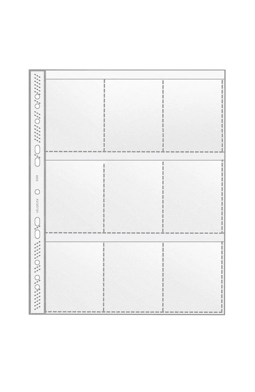 Veloflex 5349000 Collection 9 Pocket A4 Transparent Pack of 100)