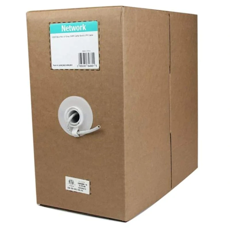 StarTech.com Bulk Cat 5e Ethernet Cable - 1000 ft. (304,8m) - Solid - CMR-Rated - Gray - TAA Compliant