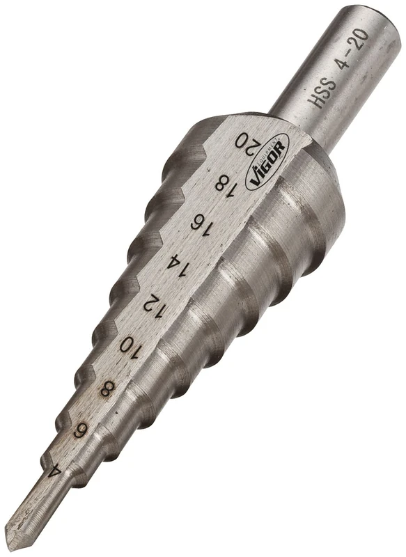 Vigor V2395 Hss Step Drill, 4 mm - 20 mm