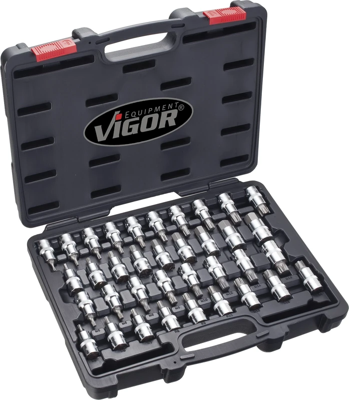 Vigor V2496 Screwdriver Socket Assortment