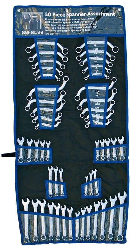 SW-Stahl 00935l Assorted Chrome Vanadium Spanners