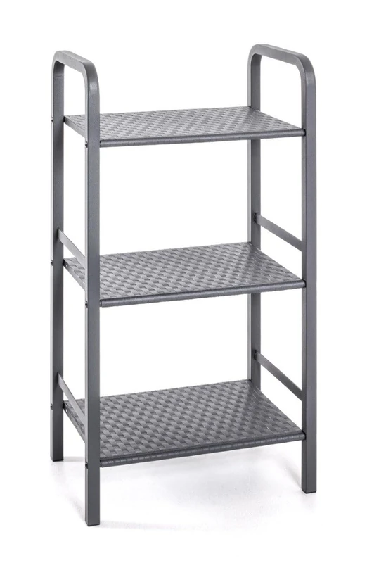 HAKU Möbel Rack Grey, Metal - Size: W 40 cm X H 81 cm X D 28 cm, Style: Modern