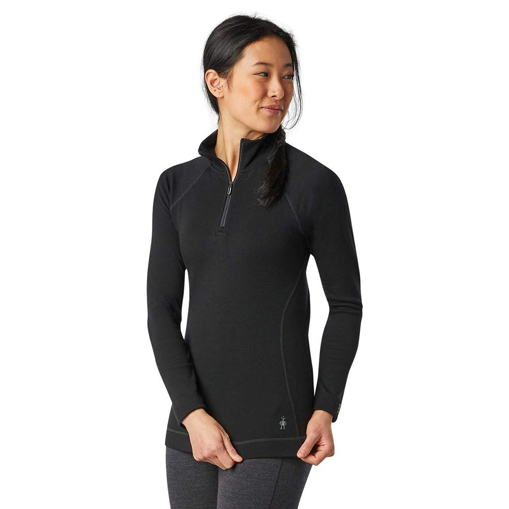 Smartwool Women's NTS Mid 250 Zip T Baselayer - Black, 81-84 cm