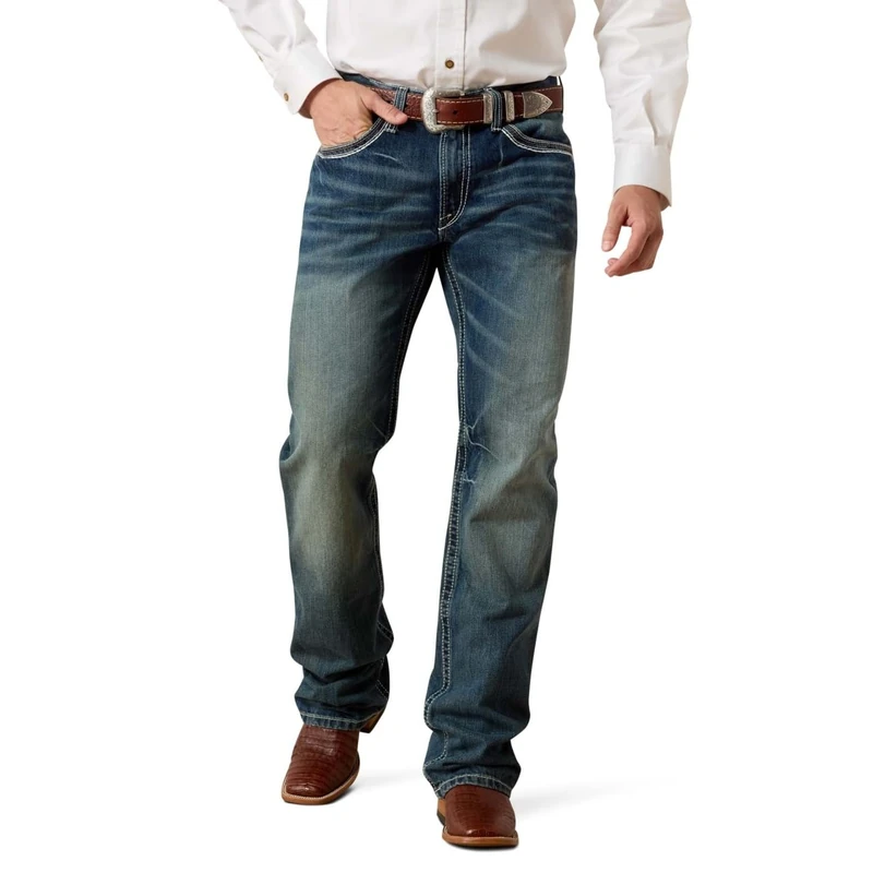 ARIAT Men's M4 Low Rise Boot Cut Jeans, Durango, 29W x 32L