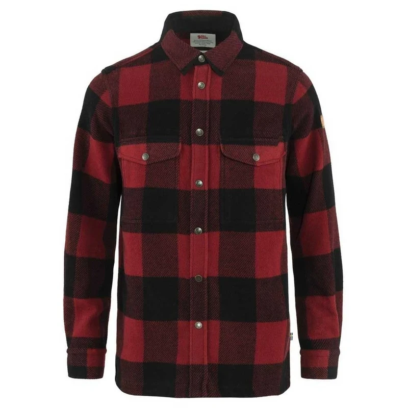 Fjallraven Canada Shirt M Long Sleeved T-shirt - Red, XXXL