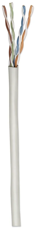 Intellinet Network Bulk Cat6 Cable, 23 AWG, Solid Wire, 305 m, Grey, CCA, U/UTP, Box