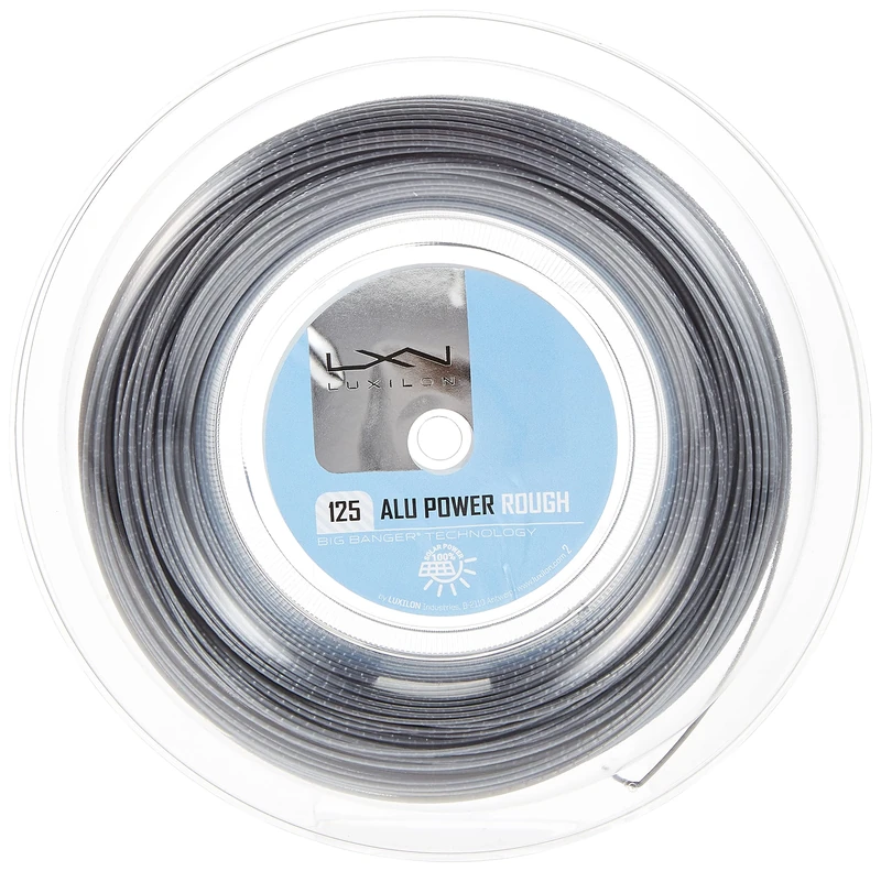 Wilson Luxilon ALU Power Rough 125 Tennis String - 100m Reel, Grey