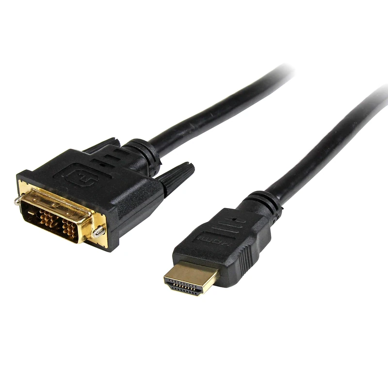 StarTech.com 5m HDMI to DVI-D Cable - M/M - 5m DVI-D to HDMI - HDMI to DVI Converters - HDMI to DVI Adapter (HDDVIMM5M) , Black