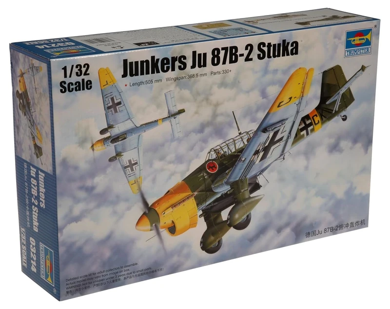 Trumpeter 1:32 Junkers Ju-87B-2 Stuka Model Kit - 3214