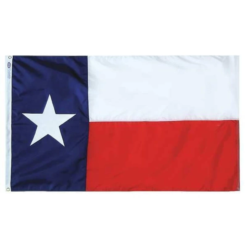Annin Flagmakers Texas State Yard Flag USA-Made to Official State Design Specifications, (Model 145307) 5x8 ft. - Image 1