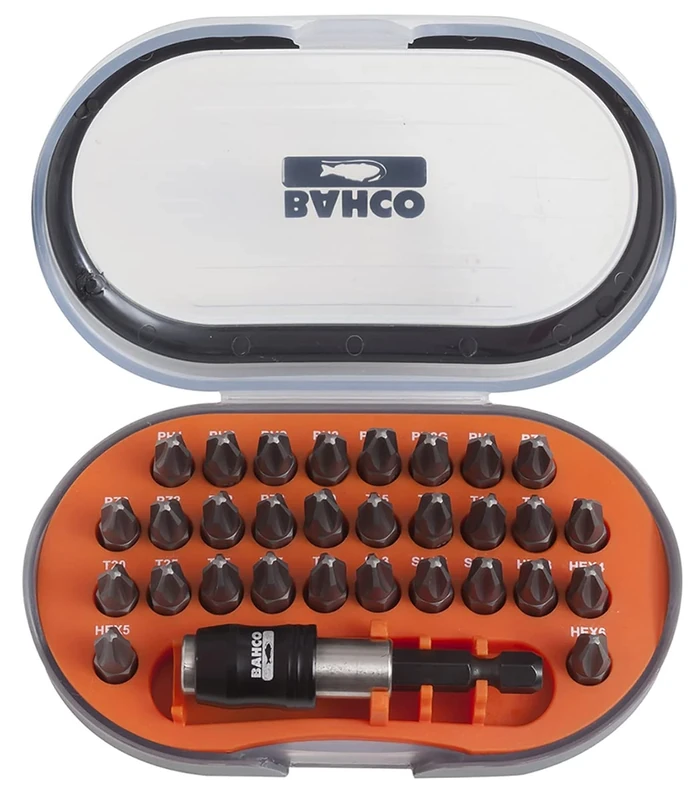 Bahco 60T311 60T/311 Bit Set includes Torx/ PH/ PZ/ TZ/ SL/ HEX (31 Pieces)