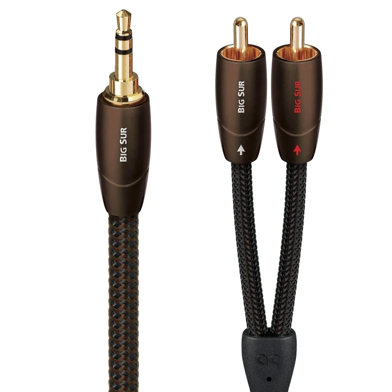 Audioquest BIG SUR High-End Audio Cable 3.5 MM Stereo Jack 3.5mm to RCA Interconnect 1,5 m