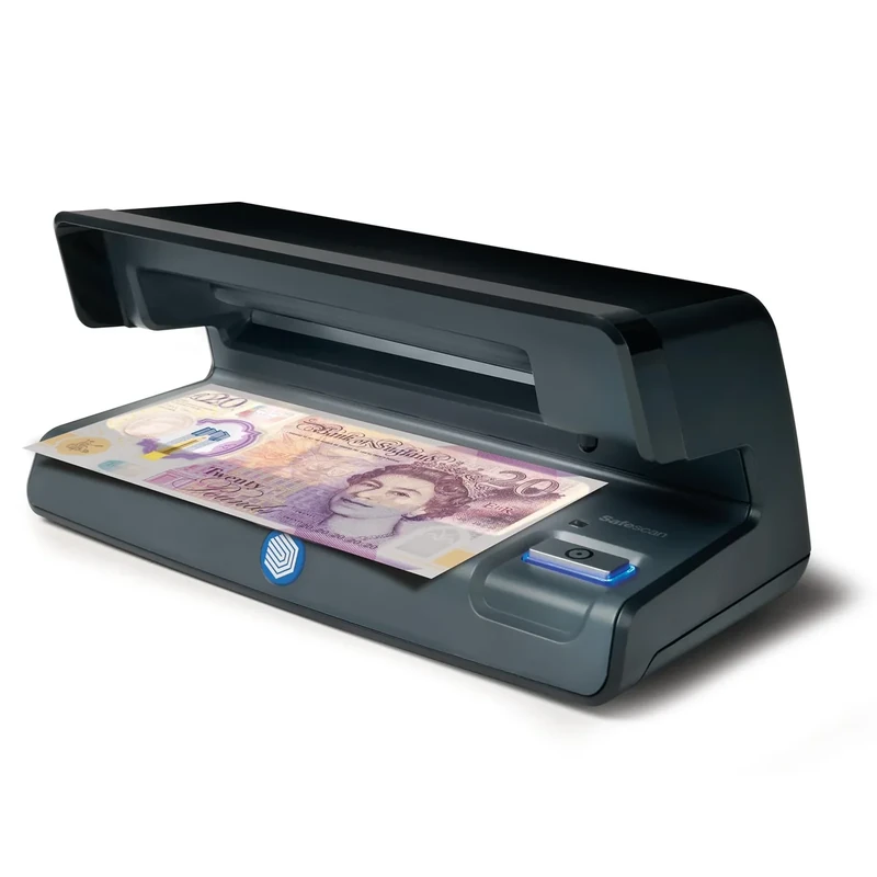 Safescan 70 Black - UV counterfeit detector with LED light for watermark and microprint detection - verification of banknotes, credit cards and ID's - Suitable for polymer notes including the new £20