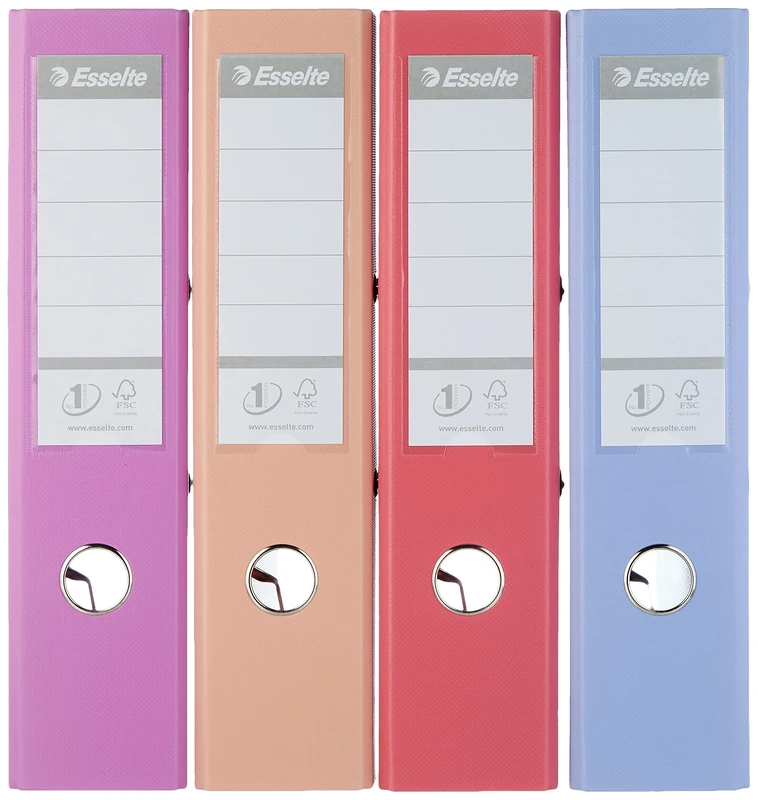 Esselte Solea 75mm A4 Power Lever Arch Files Pack of 10 - Assorted