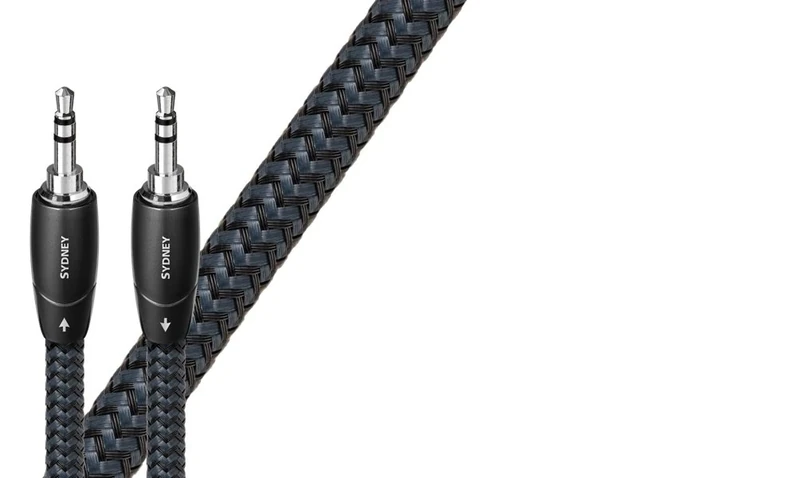 AudioQuest 2m Sydney 3.5mm Audio Cable - 3.5mm Male-to-Male, 2m, Black, Compatible with MP3 Player, Smartphone, PC
