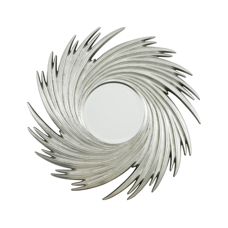 Premier Housewares Sunburst Swirl Wall Mirror, 98 x 98 x 5 cm
