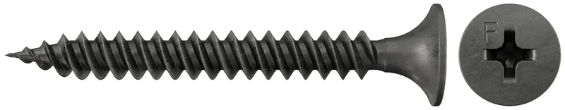 fischer Drywall Screws 3.5 x 45, Special Belted Screw with Trumpet Head, Fine Thread and Drive Phillips PH, for Mounting Plasterboard on Metal Profiles, Pack of 1000