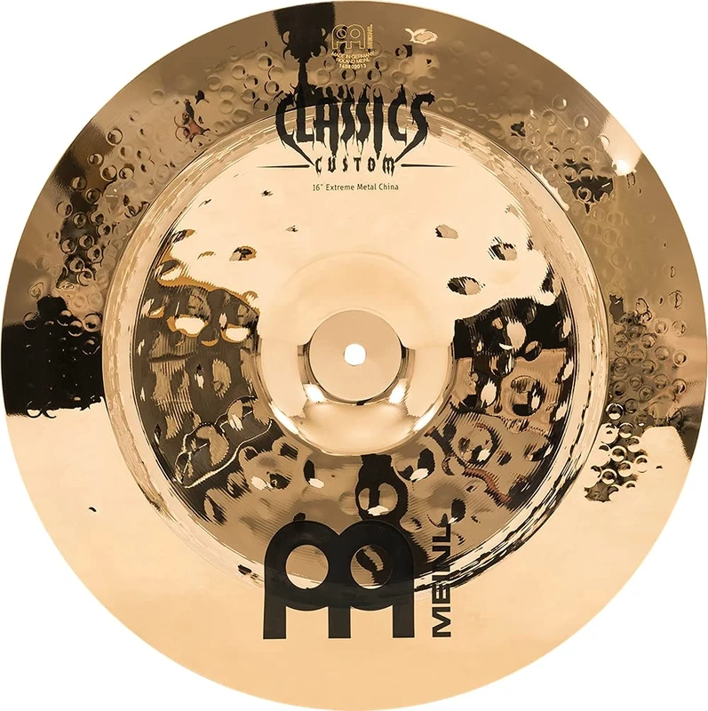 Meinl Cymbals Classics Custom Extreme Metal China Cymbal 16 inch (Video) for Drum Set (40,64cm) B12 Bronze, Brilliant Finish, Made in Germany (CC16EMCH-B)