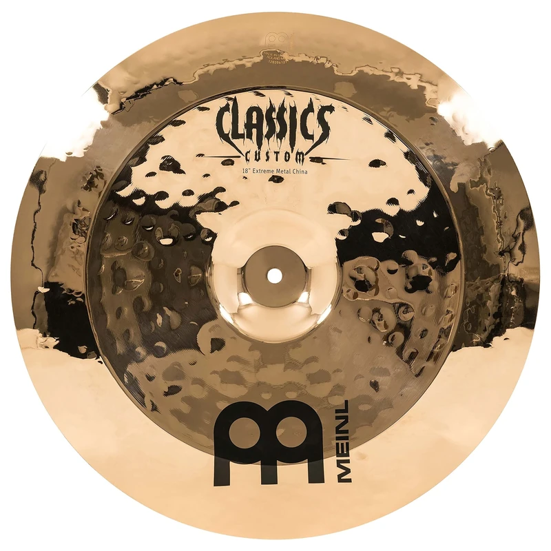 Meinl Cymbals Classics Custom Extreme Metal China Cymbal 18 inch (Video) for Drum Set (45,72cm) B12 Bronze, Brilliant Finish, Made in Germany (CC18EMCH-B)