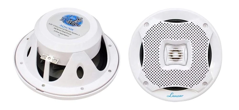 Lanzar 400W 5.25 inch 2-Way Marine Speakers - White