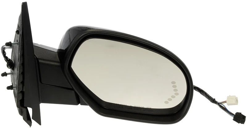 Dorman 955-1012 Passenger Side Power Door Mirror - Heated/Folding with Signal for Select Chevrolet/GMC Models, Black