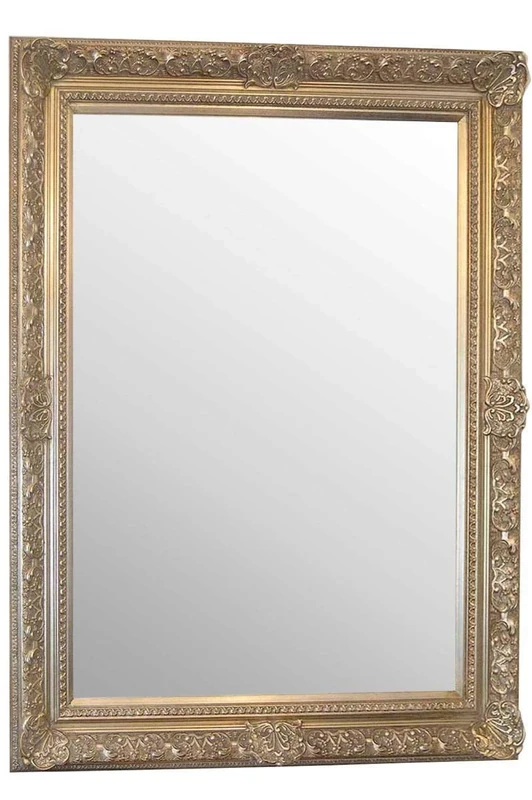 Mirror Large Silver Ornate Antique Design Big Wall 4ft2x3ft4 (127cmx102cm), 127x102