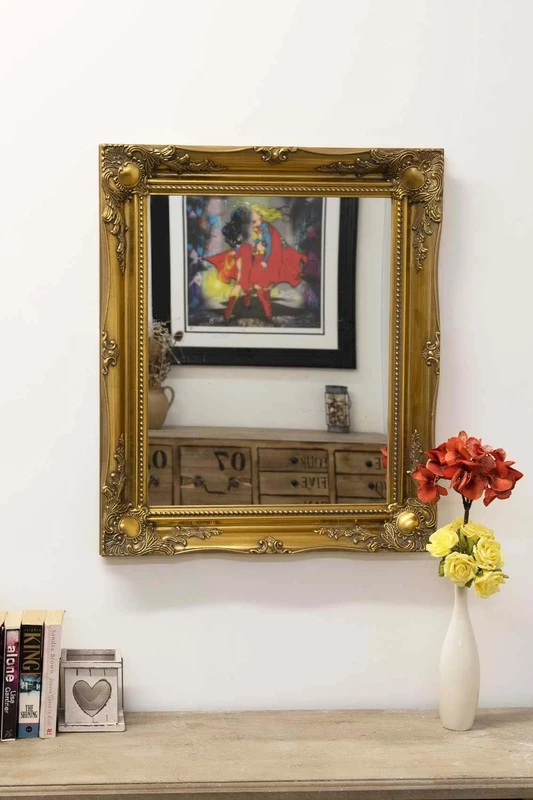 Gold Mirror Classic Ornate Design 26inch x 22inch