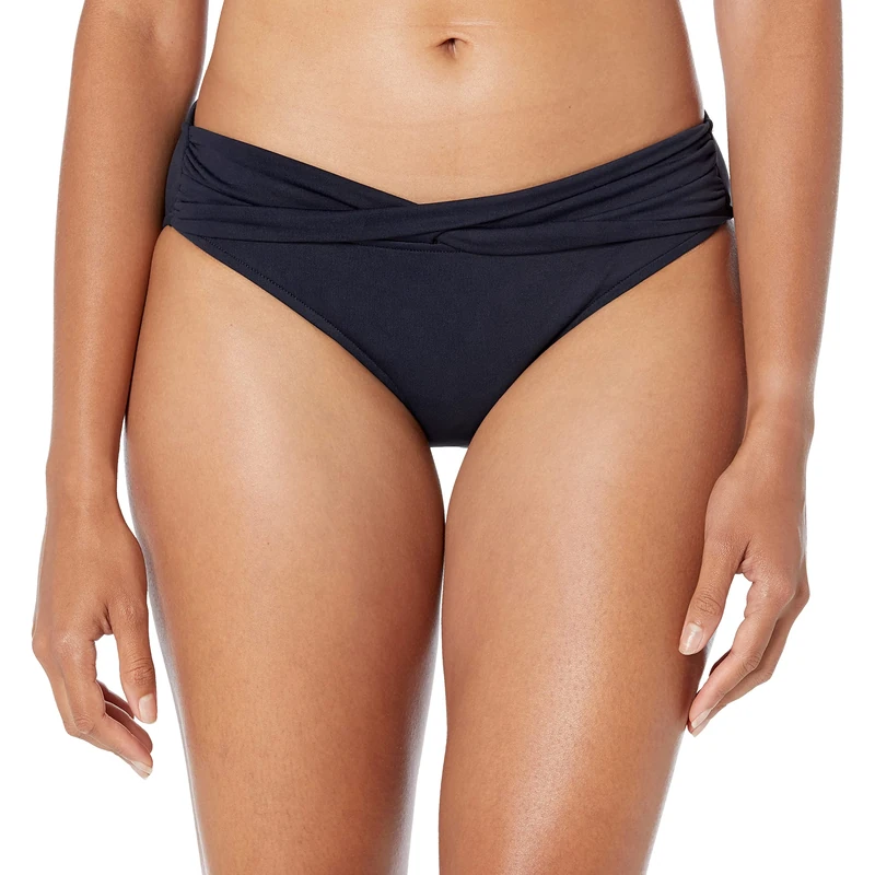 Seafolly Women's Twist Band Hipster Bikini Bottoms, Blue (Indigo), 16 UK (42 EU)