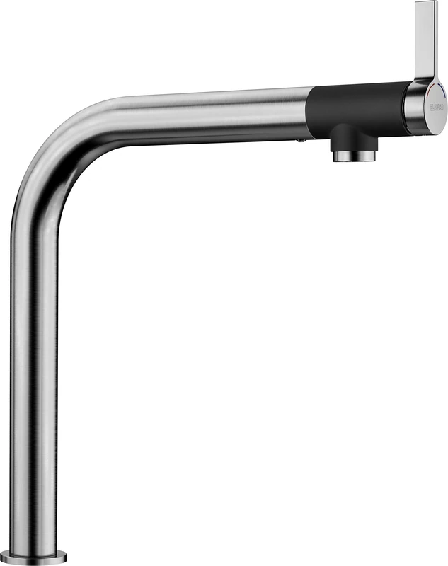 BLANCO Vonda | Kitchen Mixer tap in Solid Stainless Steel | High-Pressure | Non-Return Valve | Ceramic Cartridge | Assured Water Quality & Water-Saving | [4.6x31.9x36.7 cm] - Image 1