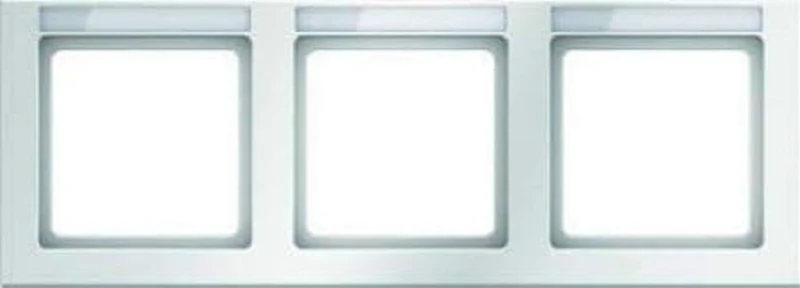 Hager q.3 Frame 3 Landscape q3 White Polar Velvet Label Holder