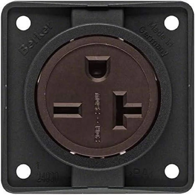 Hager Integro – Toma Current USA/Canada NEMA 6 – 20R Matte Black