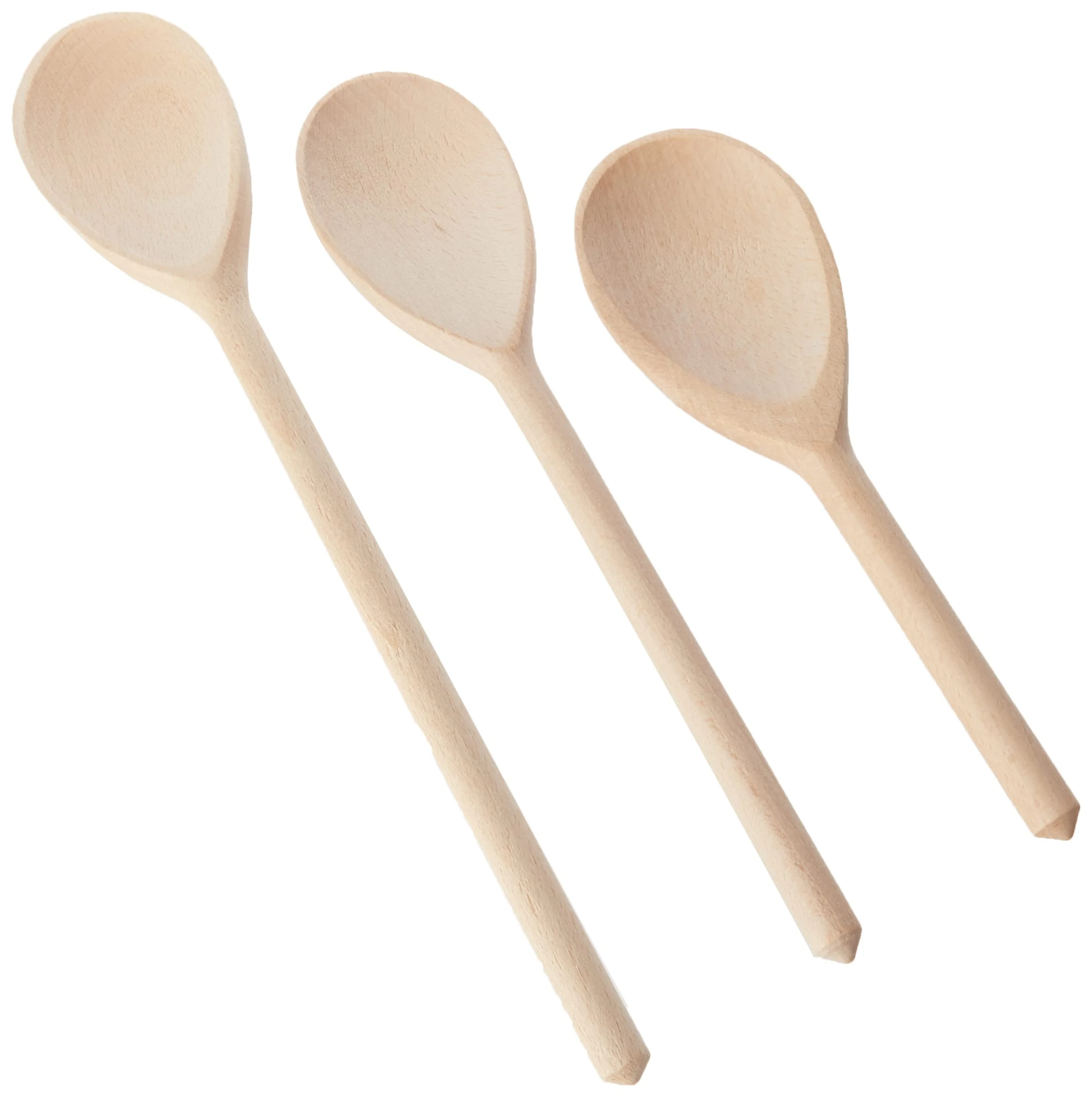 Tala Wooden Spoon Set of 3, Cooking and Baking Need and Perfect for use with Non-Stick Bakeware